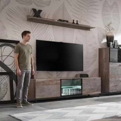 TV-Ständer Modern Regal Wohnzimmer Design Einrichtung Wohnwand Möbel