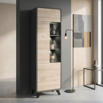 Vitrine Wohnzimmer Möbel Holzmöbel Luxus Modern Schrank Designer Einrichtung