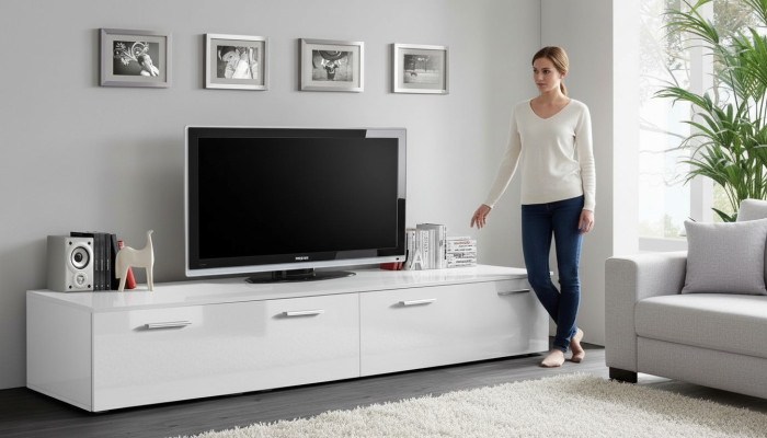TV stojan luxusní zařízení moderní obývací pokoj designový nábytek z dubového dřeva