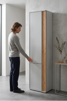 Bílá šatní skříň ložnice dřevěný nábytek skříň moderní styl designér nový