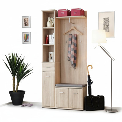 Flurgarderobe Schrank Kleiderständer Holz Modern Möbel Garderobe Diele