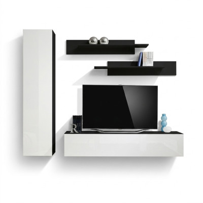 Luxus Wohnwand Designer Einrichtung Wohnzimmermöbel Wandschrank Regale Neu
