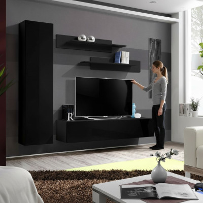 Wohnwand Komplett Designer Moderní nábytek do obývacího pokoje Stěnná skříň Nový