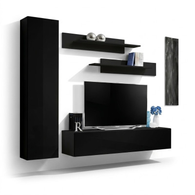 Wohnwand Komplett Designer Moderní nábytek do obývacího pokoje Stěnná skříň Nový