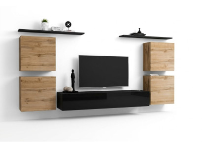 Luxus Einrichtung Wohnwand TV Ständer Design Sideboard Wandschrank Neu