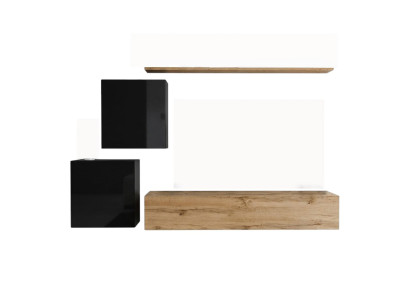 Moderní nová stěnová skříň Sideboard hnědá designový nábytek do obývacího pokoje ze dřeva stěnná skříň