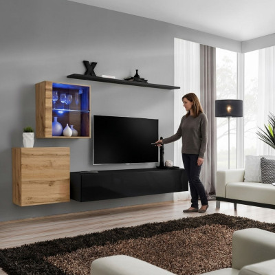 Luxus nábytek Stěnná skříň Moderní zařízení Obývací pokoj Nový