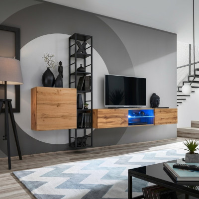 Wandregale Wohnwand Wandschrank Regal Design TV-Ständer Sideboard Luxus Neu