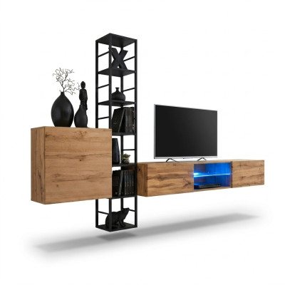 Wandregale Wohnwand Wandschrank Regal Design TV-Ständer Sideboard Luxus Neu