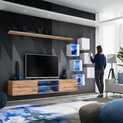 Wohnzimmermöbel Sideboard Holzmöbel Luxus Set Einrichtung Komplett Wandschrank