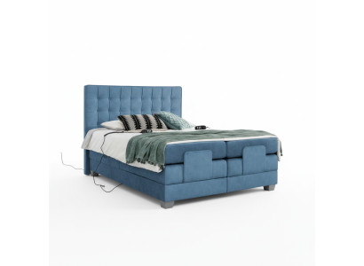 Blau Bett Schlafzimmer Doppelbett Einrichtung Polsterbett Modern Einrichtung
