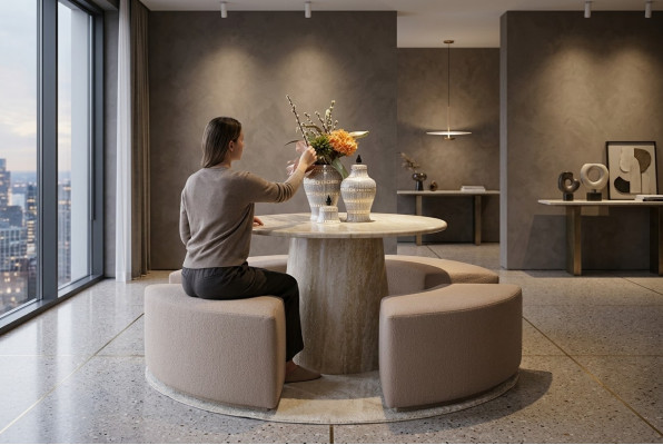 Luxus obývací pokoj stůl Design Moderní Nábytek Dřevo Vybavení