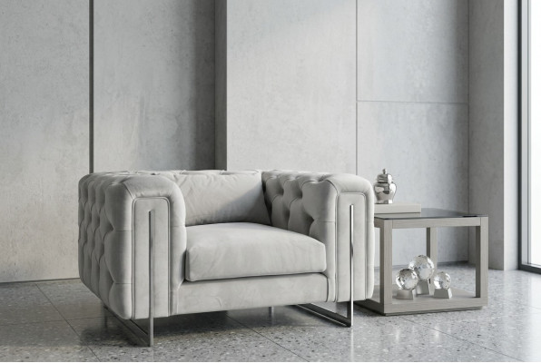 Moderní křeslo obývací pokoj Chesterfield nábytek čalounění vybavení textil