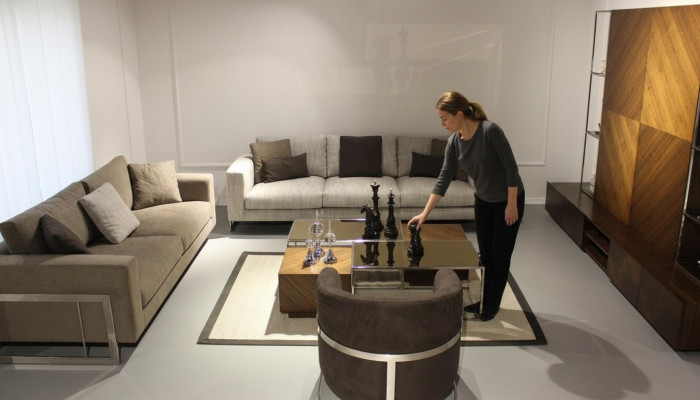 Nábytek do obývacího pokoje Design Obývací set 4 kusy Moderní Pohovka Nová Konferenční stolek