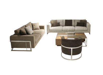 Nábytek do obývacího pokoje Design Obývací set 4 kusy Moderní Pohovka Nová Konferenční stolek