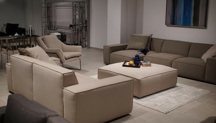 Wohnzimmermöbel Set 4 tlg Luxus Einrichtung Sofagarnitur Design Ecksofa