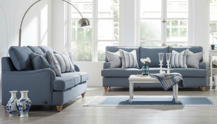 Sofa Dreisitzer 2x Wohnzimmer Luxus Möbel Modern Design Einrichtung