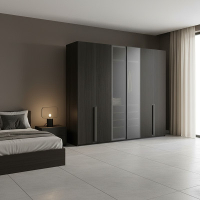 Kleiderschrank Schrank Schlafzimmer Schränke Schwarze Modern Holz Neu