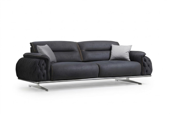 Perfekt weich 3 Sitzer Sofa für Wohnzimmer Textil Polstermöbel neu Luxus