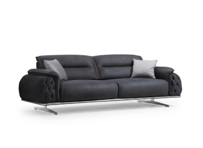 Perfekt weich 3 Sitzer Sofa für Wohnzimmer Textil Polstermöbel neu Luxus