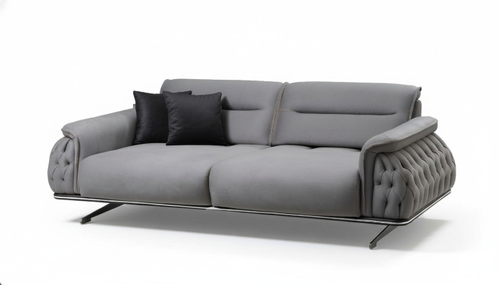 Designer měkká 3-místná pohovka pro obývací pokoj textilní nábytek nový luxus