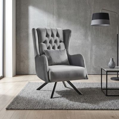 Křeslo potah sedadlo designer textil 1-místná pohovka potahování styl