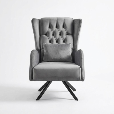 Křeslo potah sedadlo designer textil 1-místná pohovka potahování styl