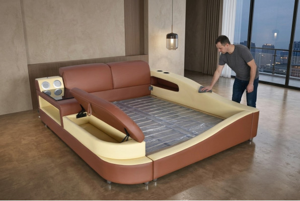 Multifunkční postel Luxusní hotelová manželská postel Nábytek Design 180x200 cm