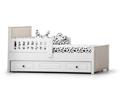 Kinderbett Holzbett Funktionsbett Ausziehbares Bett 200 Holz Weiß