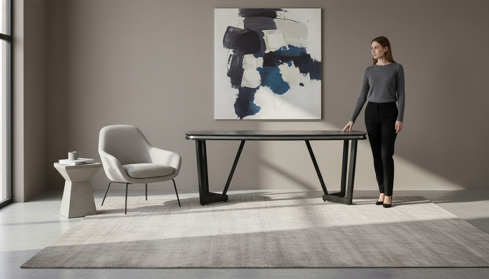 Jídelní stůl jídelna dřevo jídelní stoly stůl styl moderní černý design.