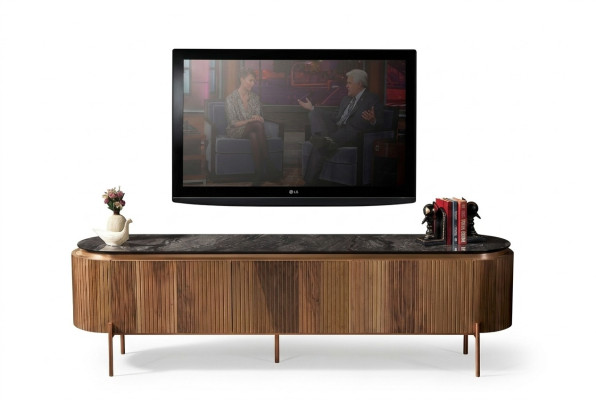 Stilvoll TV Lowboard Braun Farbe Luxuriös Möbel für Wohnzimmer Neuheit