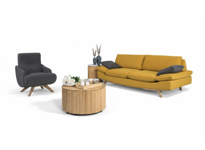 Stilvolle Wohnzimmer Garnitur Designer 3-Sitzer Luxus Couch Sessel 2tlg