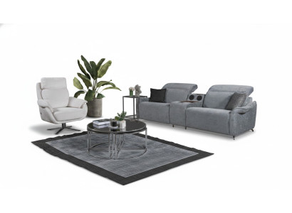 Moderne Sofagarnitur Wohnzimmer 3-Sitzer Polstercouchen Einsitzer