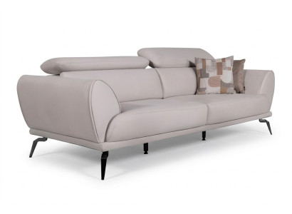 Weißer Wohnzimmer 3-Sitzer Designer Luxus Couch Moderne Sitzmöbel Neu