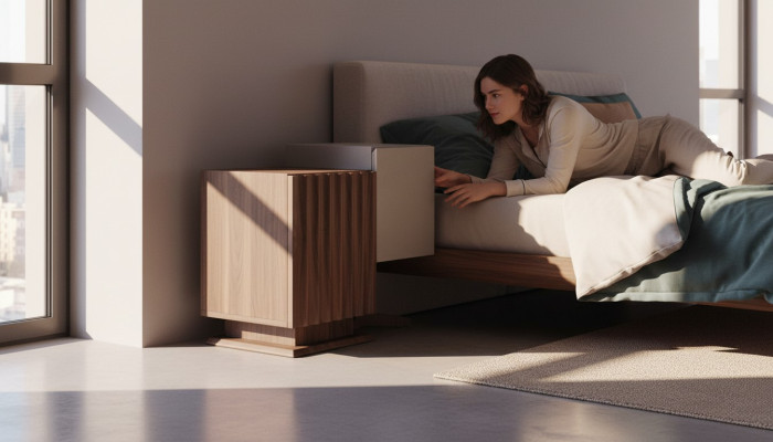 Luxus Nachttisch Tisch Schlafzimmer Möbel Stil Modern Exclusive Beistelltisch