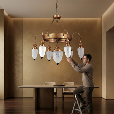 Lampe Hängeleuchte Kronleuchter Kristalllampe Deckenleuchte Lampen 90x125