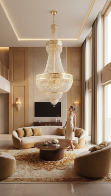Křišťálová lampa lustr „Kronleuchter“ Závěsná lampa Stropní lampa Lampy 100x315