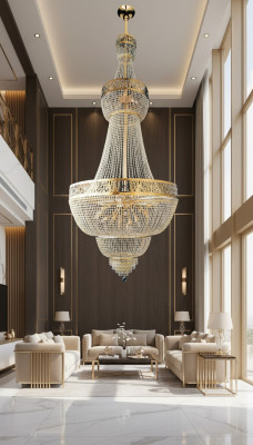 Křišťálová lampa lustr „Kronleuchter“ Závěsná lampa Stropní lampa Lampy 100x315