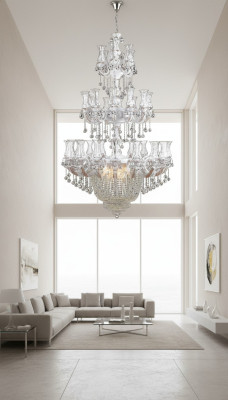 Kronleuchter Lampe xxl Leuchte Hängelampe Hängeleuchte Leuchte 125x230
