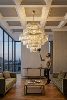 Lampa Visící lampa Lustr Svítidlo Lampy Křišťálová lampa 80x105