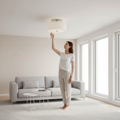 Klassische Deckenleuchte Lampen Lampe Gold Kristall 40x25 cm