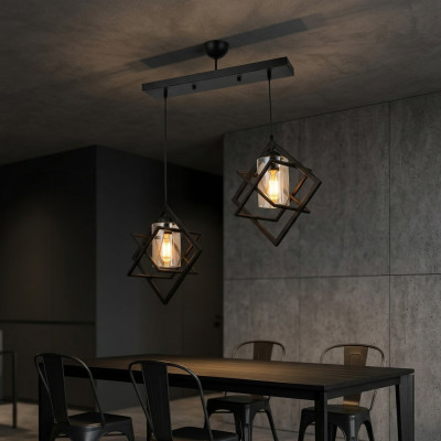 Deckenlampe Deckenleuchte Lampen Leuchten Wohnzimmer glänzendem Glas Stil