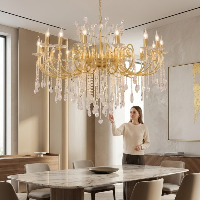 Kronleuchter Moderne Pendelleuchte Deckenleuchte Luxus Luster Leuchte Lampe