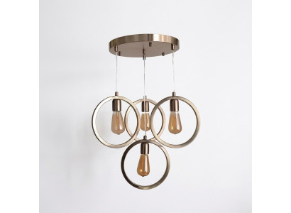 Stropní lampa moderního závěsného lampy obývacího pokoje Luxus matný chrom 35x70.
