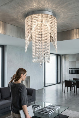 Kronleuchter verchromte Edelstahl ist perfekt für Ihr Wohnzimmer Lampe Leuchte