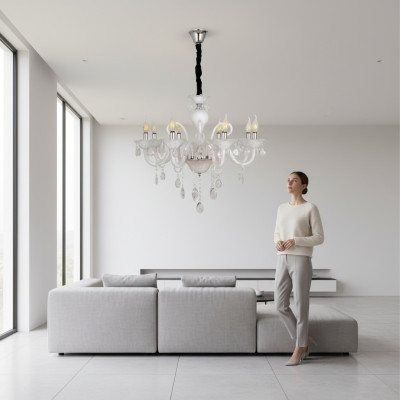 Stropní lampa v obývacím pokoji Luxus osvětlení Vnitřní vybavení Světla 80x95