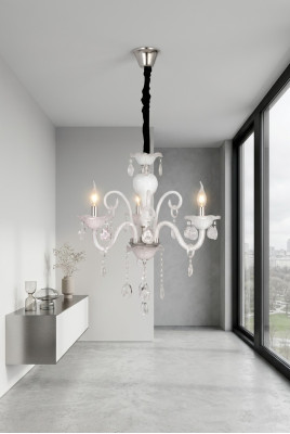 Stropní lampa Moderní visuté svítidlo obývacího pokoje Luxus nové bílé