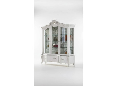 Luxus Holz Vitrine Anrichte Design Schränke Weiß Italienische Möbel