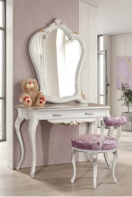 Schminktisch Set Konsole Spiegel Schlafzimmer Möbel Design2tlg Holz