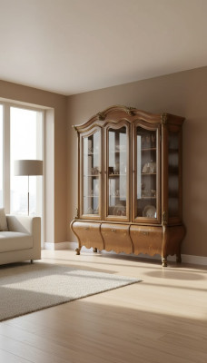 Luxus Holz Vitrine Anrichte Design Schränke Braun Italienische Möbel
